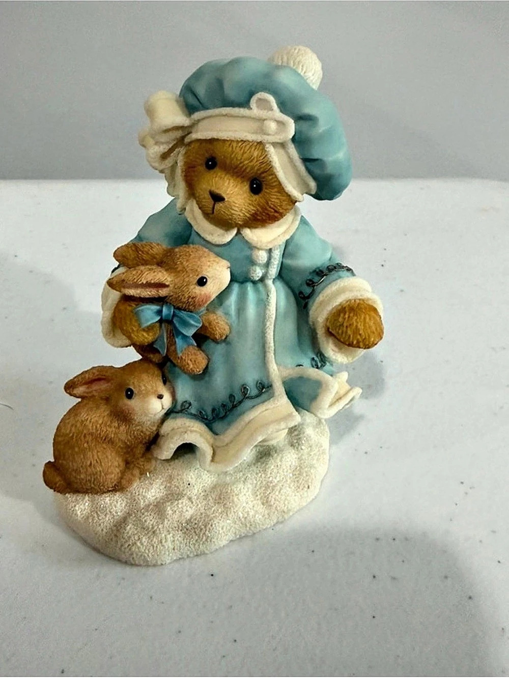 Cherished Teddies Rebecca "Let Heaven And Nature Sing" Figurine Blue boxed